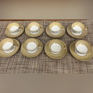 Gold Rosenthal Selb Germany set of 8 espresso cups & saucers